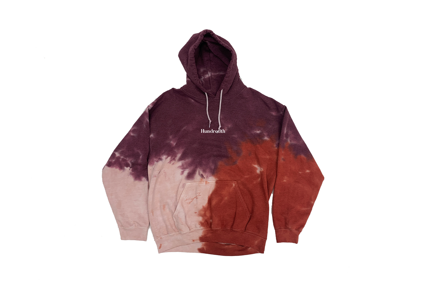 THE TIE DYE HOODIE (WINE)