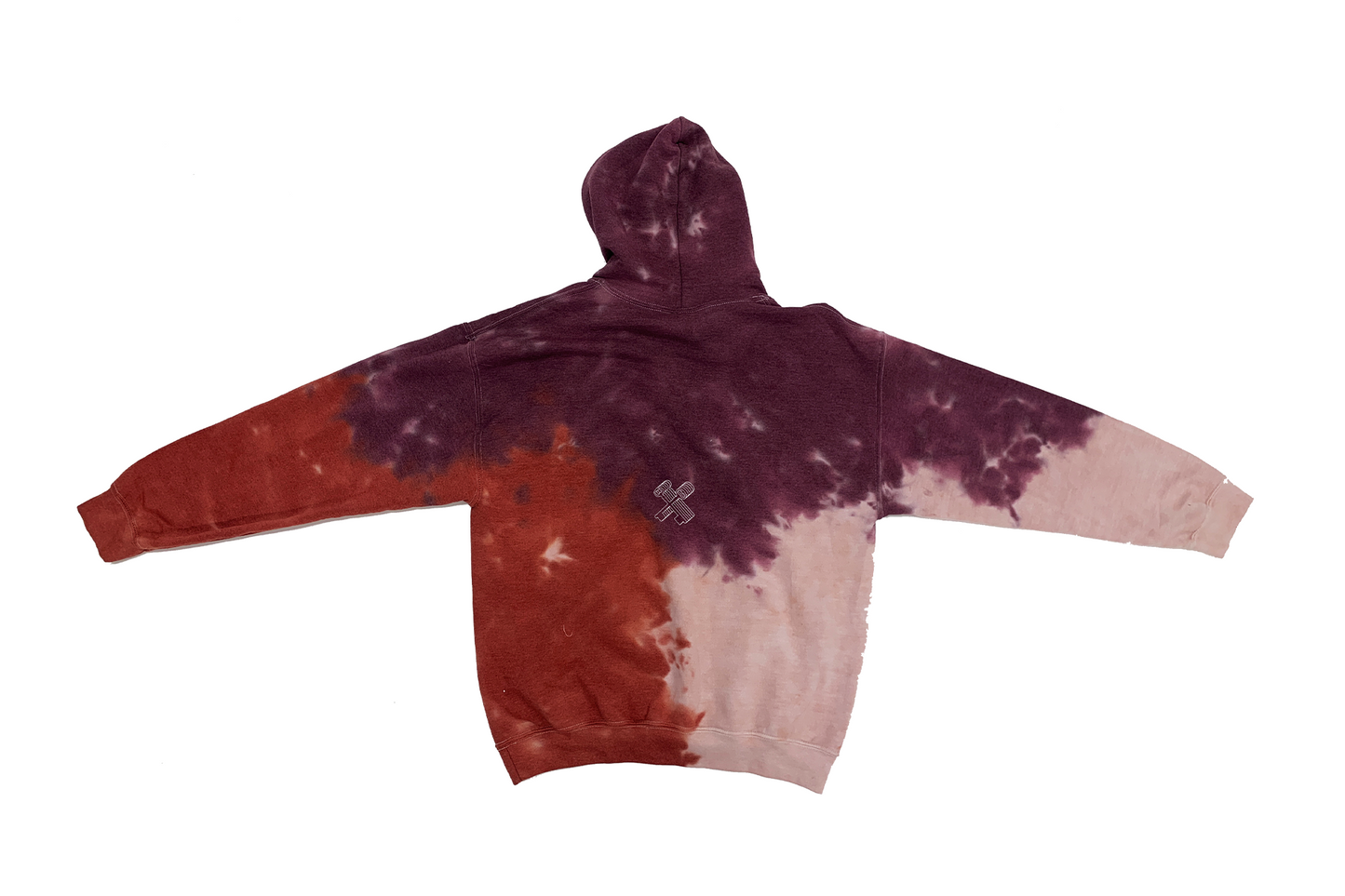 THE TIE DYE HOODIE (WINE)