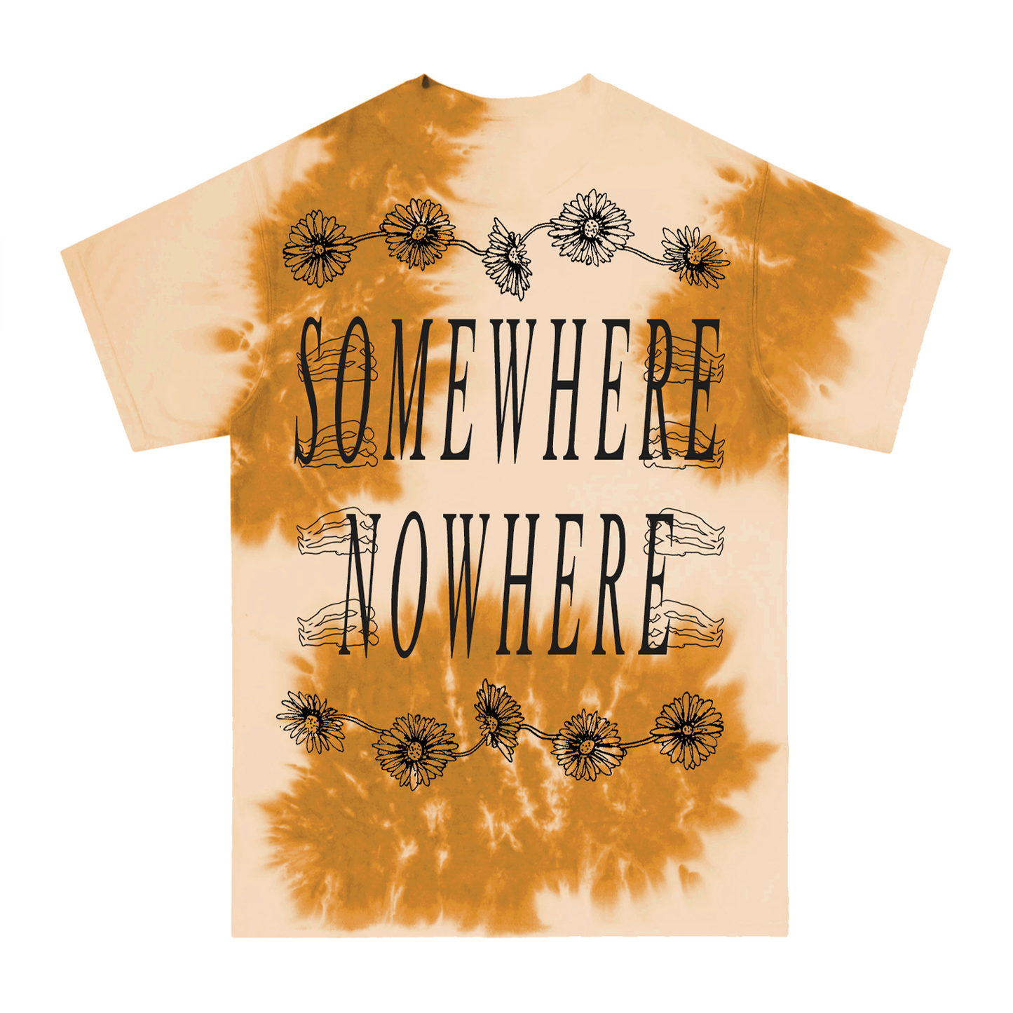 THE FLOWERS TEE (MUSTARD/CREAM)