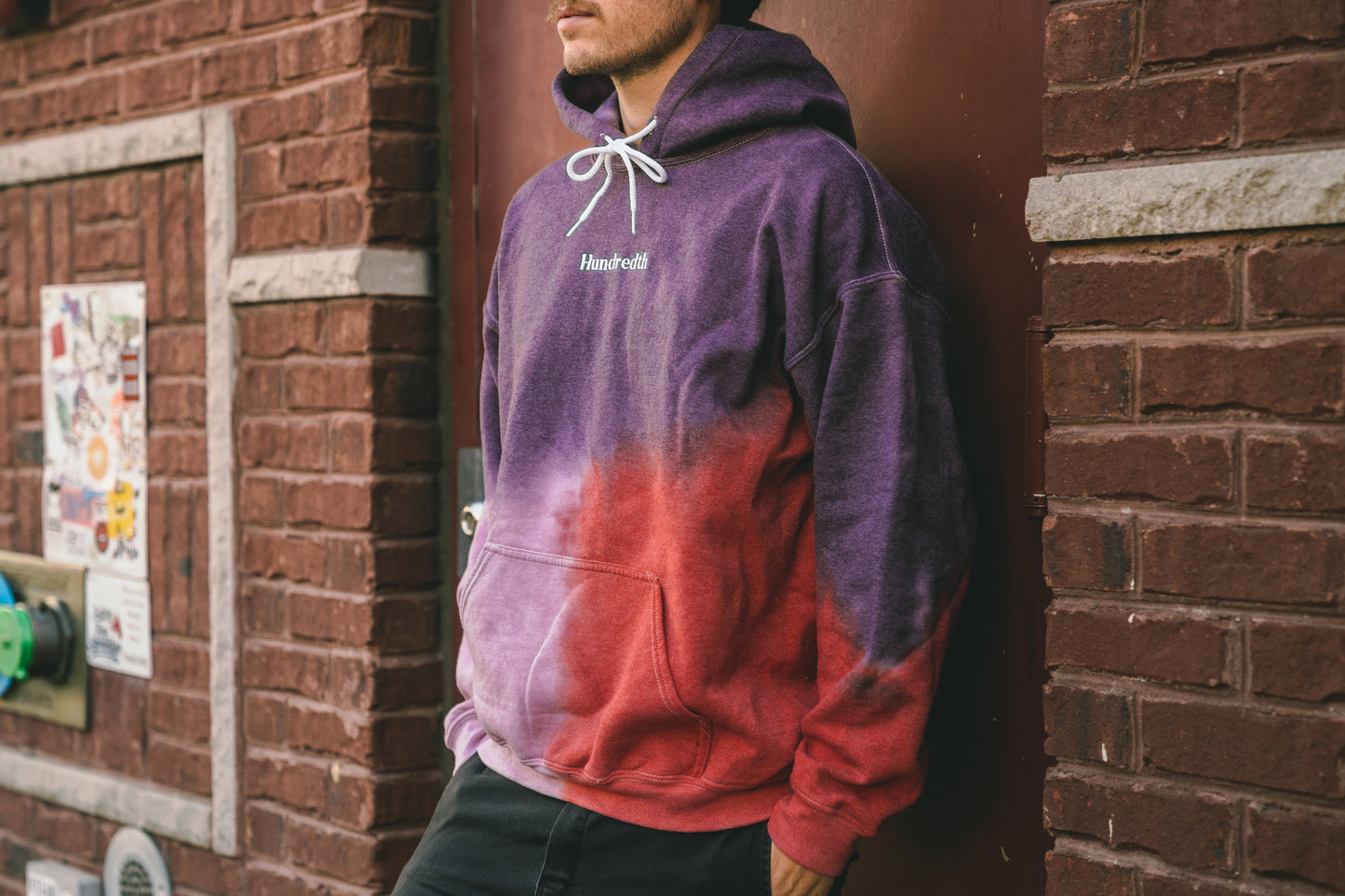 THE TIE DYE HOODIE (WINE)