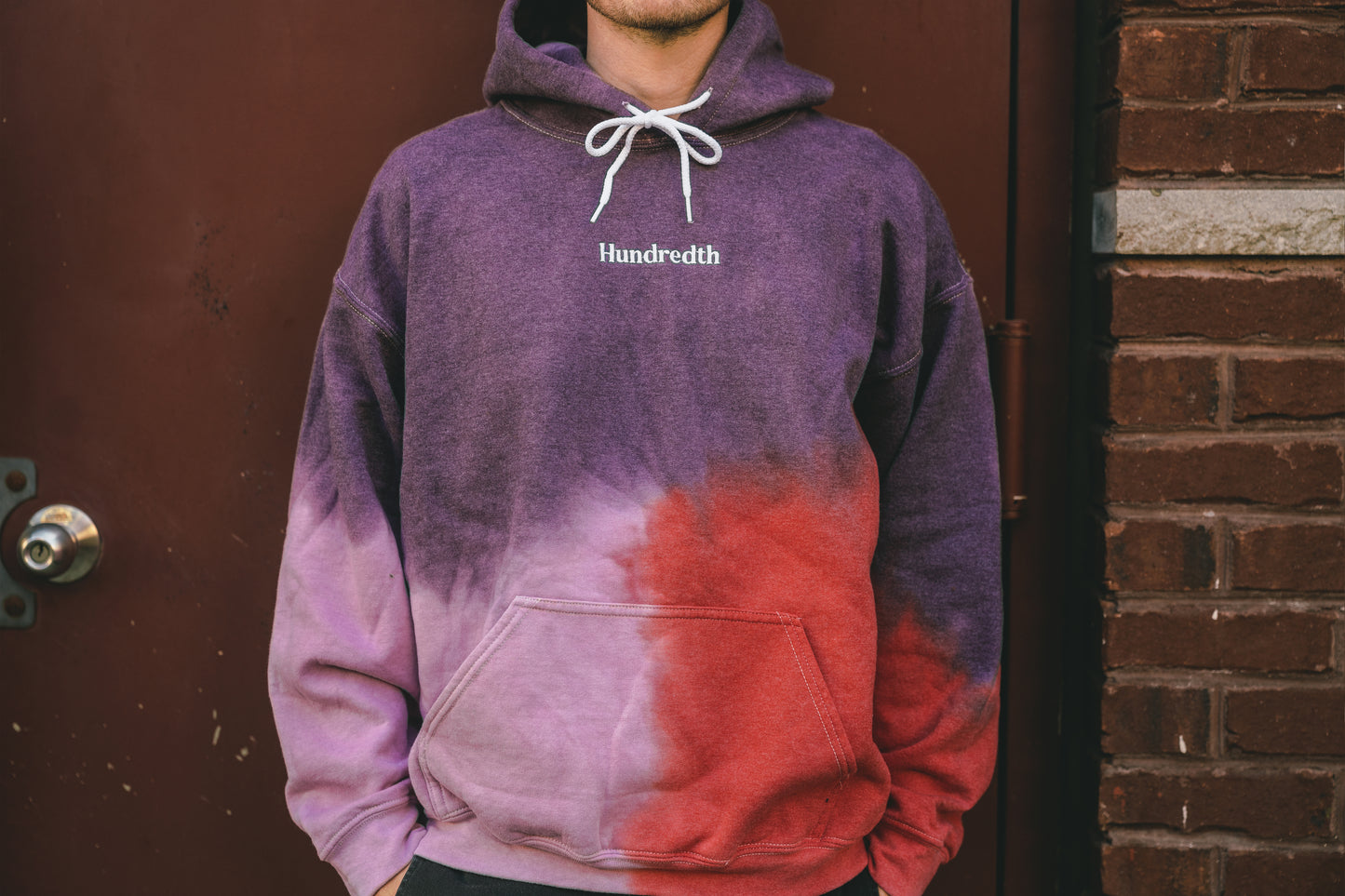 THE TIE DYE HOODIE (WINE)