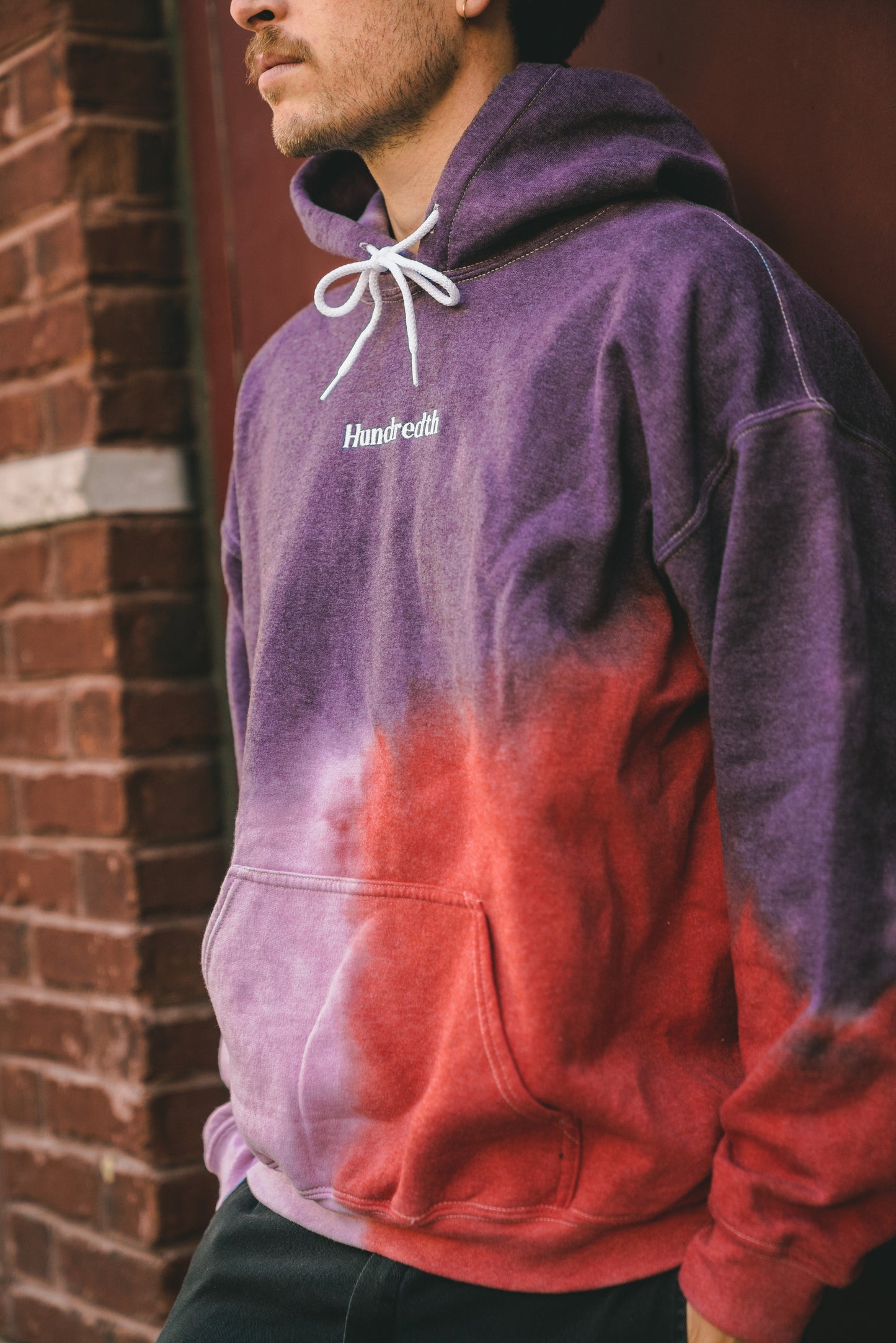 THE TIE DYE HOODIE (WINE)