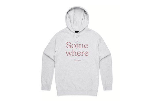 THE SOMEWHERE NOWHERE HOODIE (LIGHT HEATHER)