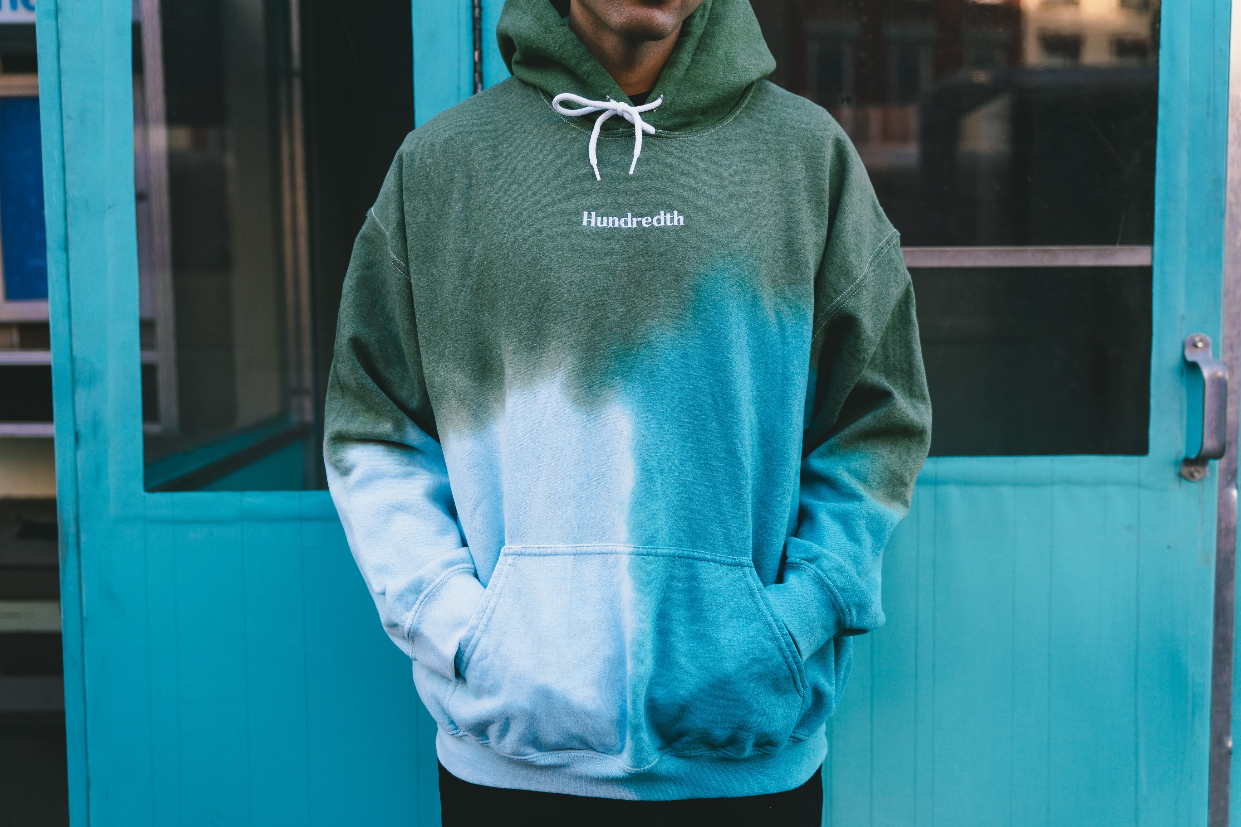 THE TIE DYE HOODIE (AQUA)