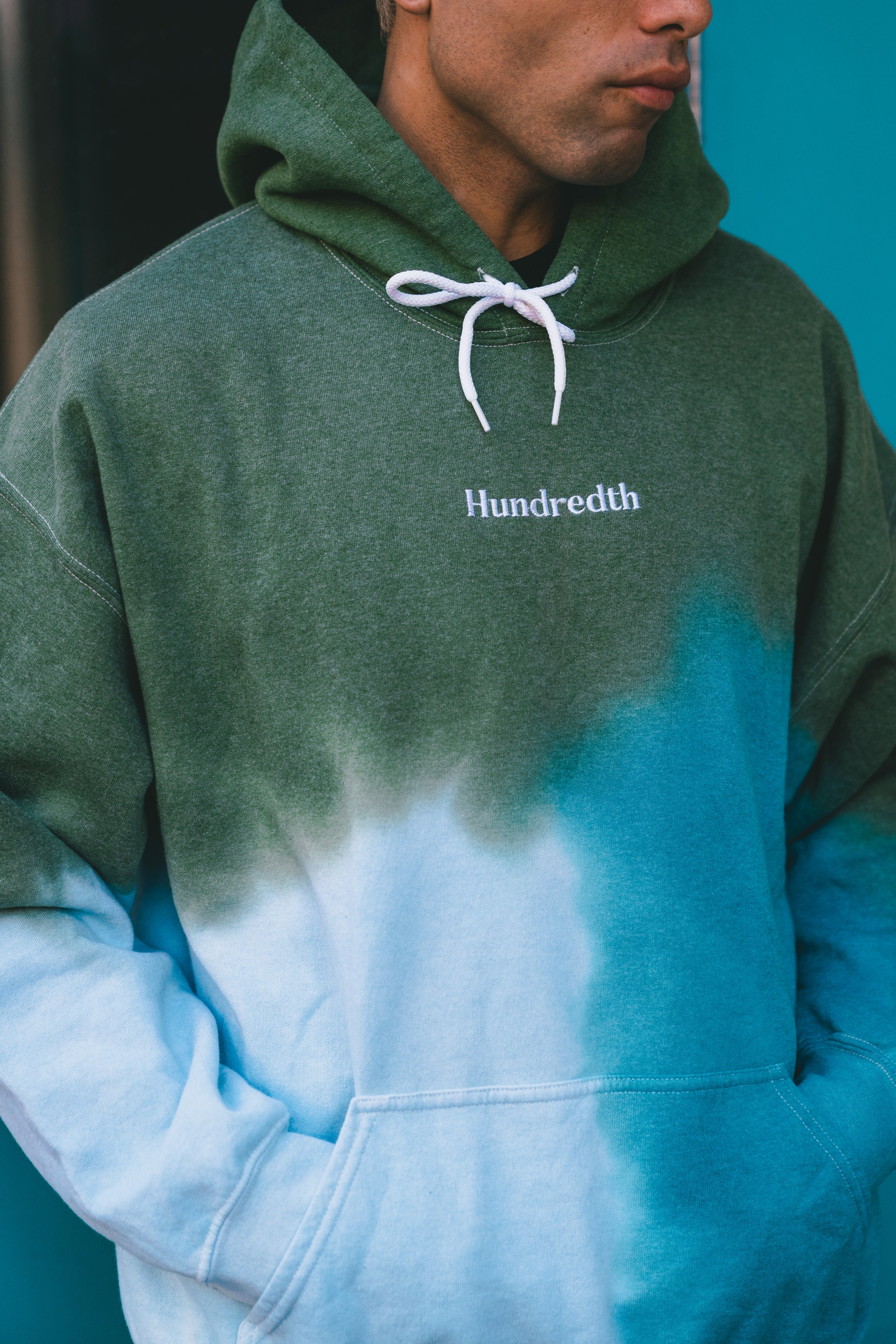 THE TIE DYE HOODIE (AQUA)